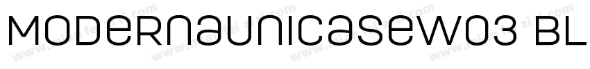 ModernaUnicaseW03 Black字体转换